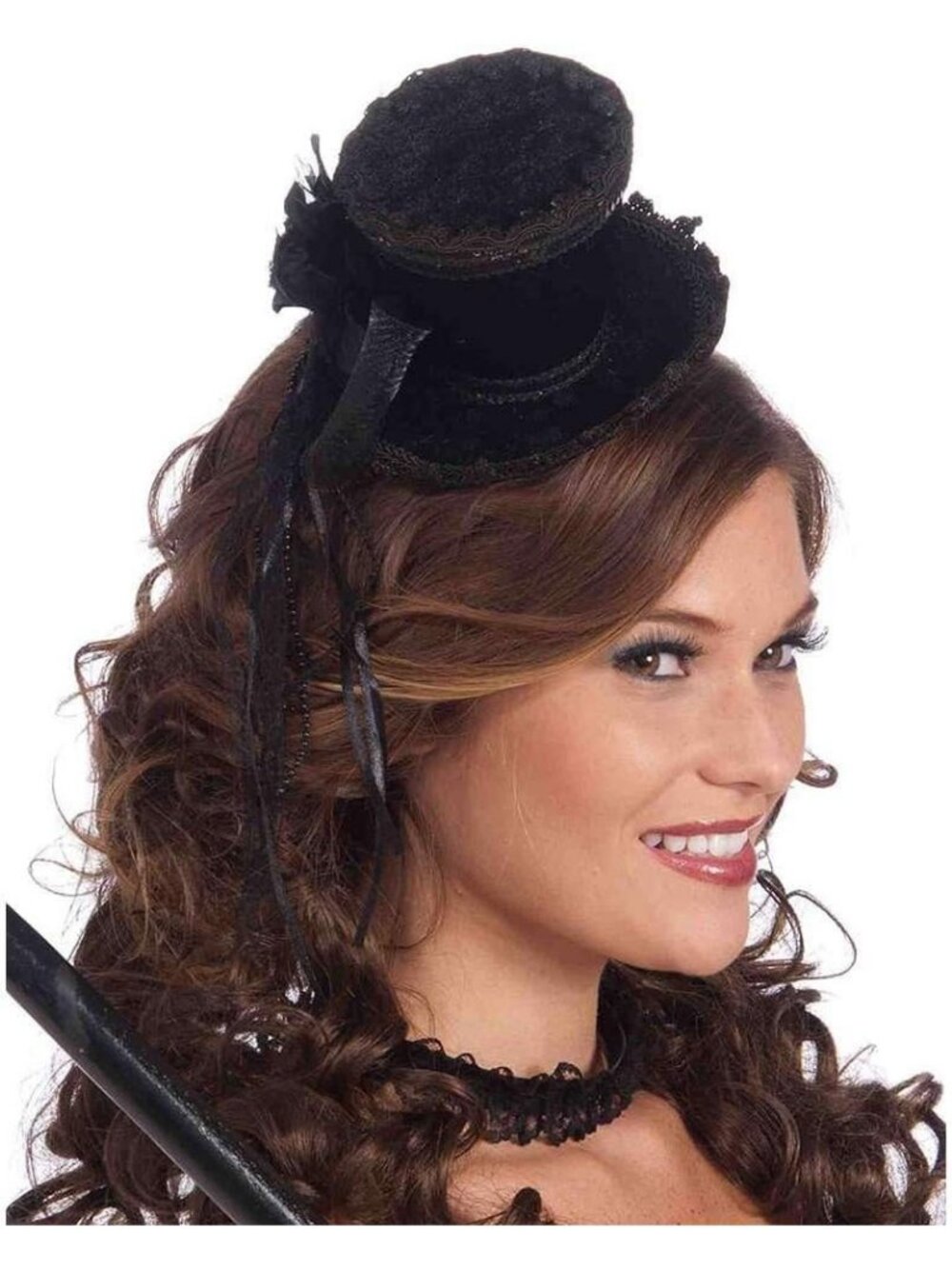 🎃Forum Novelties Women's Black Steampunk Victorian Mini Top Hat Accessory